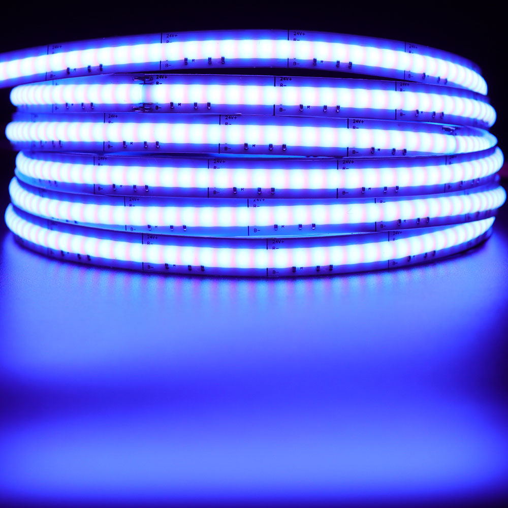 Newest WS2812B 332Chips/m Highest Density Addressable RGB COB LED Light - DC5V Dream Color Flexible COB LED Strips - 1m/3.28ft Per Roll Newest WS2812B 332Chips/m Highest Density Addressable RGB COB LED Light - DC5V Dream Color Flexible COB LED Strips - 1m/3.28ft Per Roll